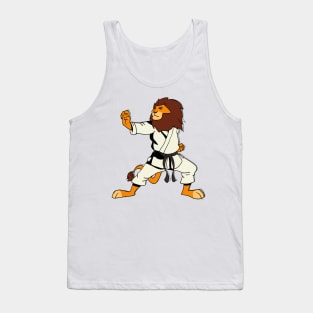 Comic lion does karate Tank Top